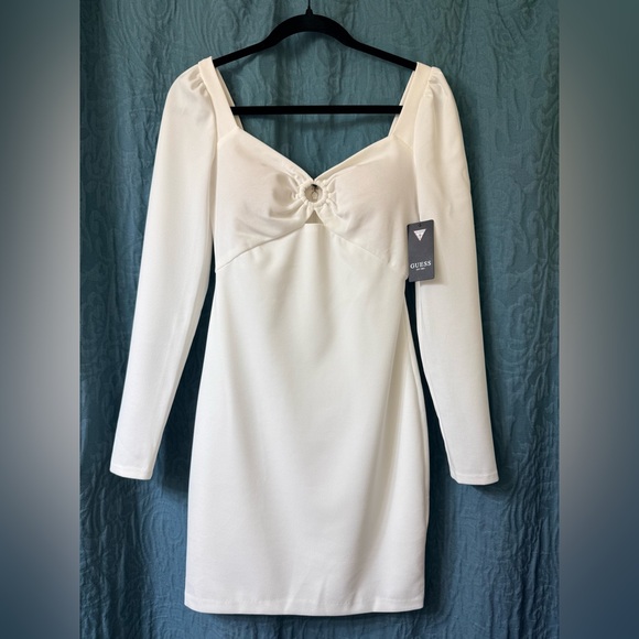 Guess Dresses & Skirts - GUESS Women's White Long Sleeve O-Ring Bodycon Dress.   Size 0